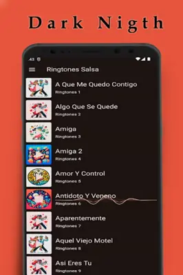 Ringtones Salsa Romantica android App screenshot 0